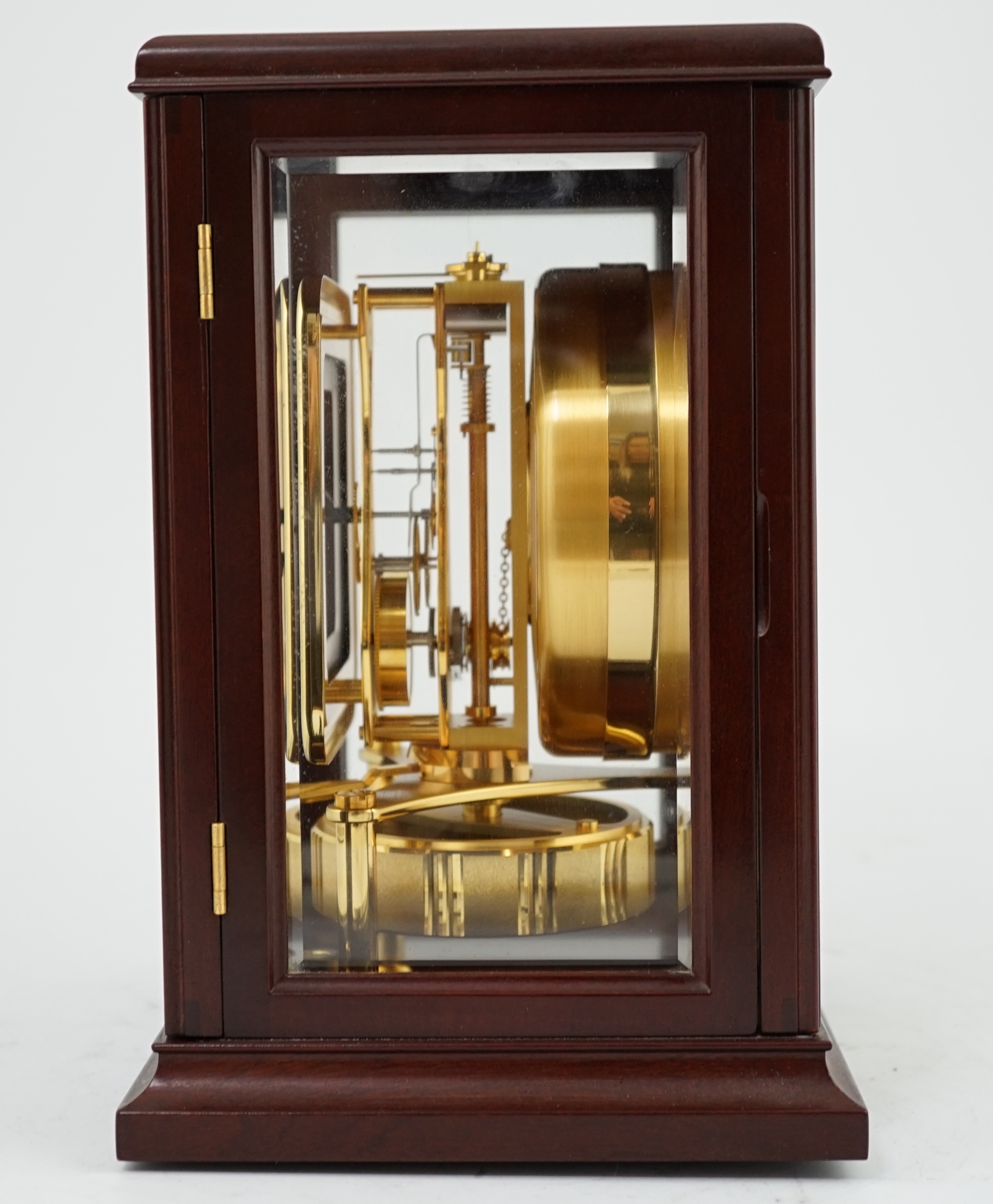 A modern Jaeger Le Coultre 'Fontainebleau' Atmos clock